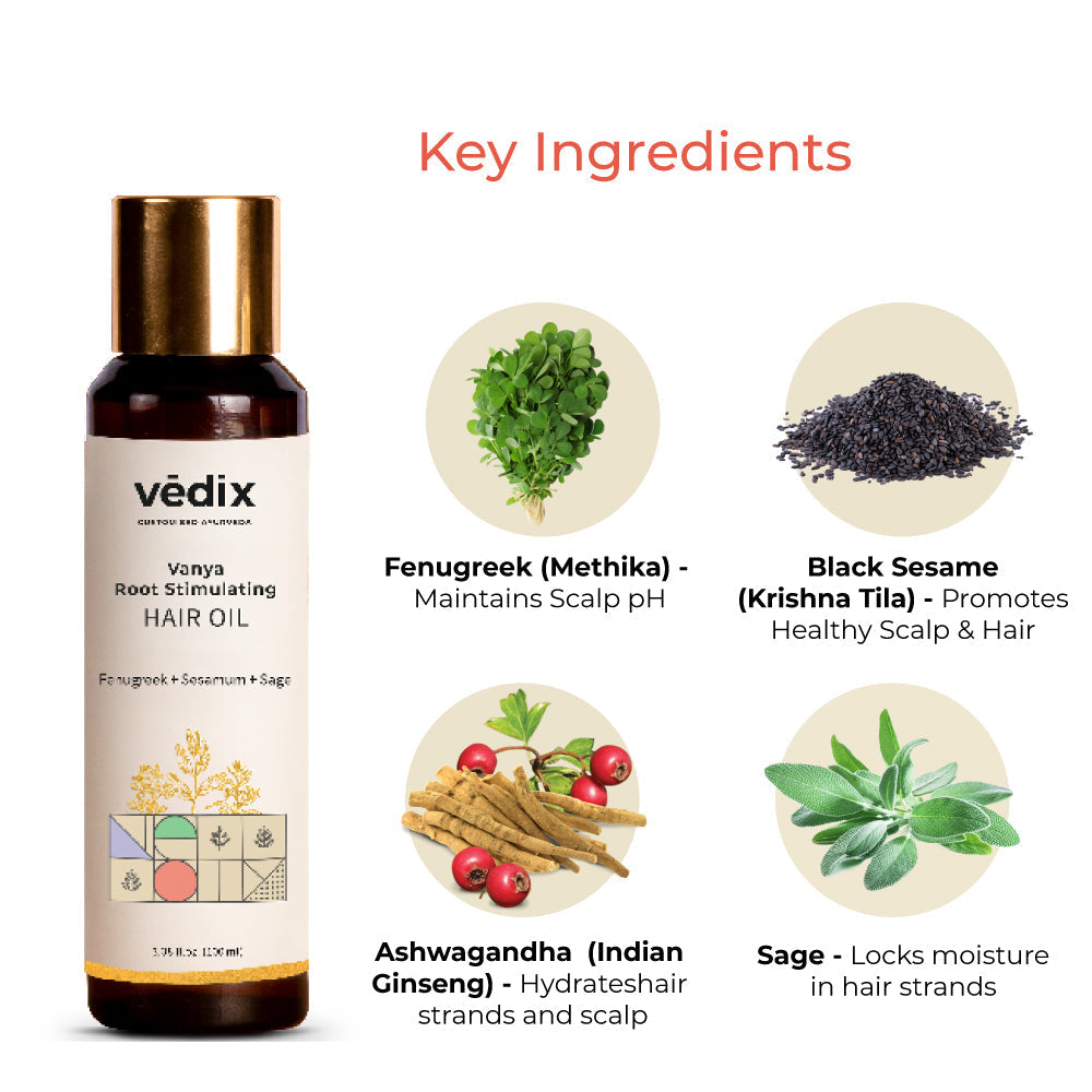 Vanya Root Stimulating Ayurvedix Hair Oil